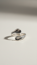 Sculptural Sterling Silver Statement Ring