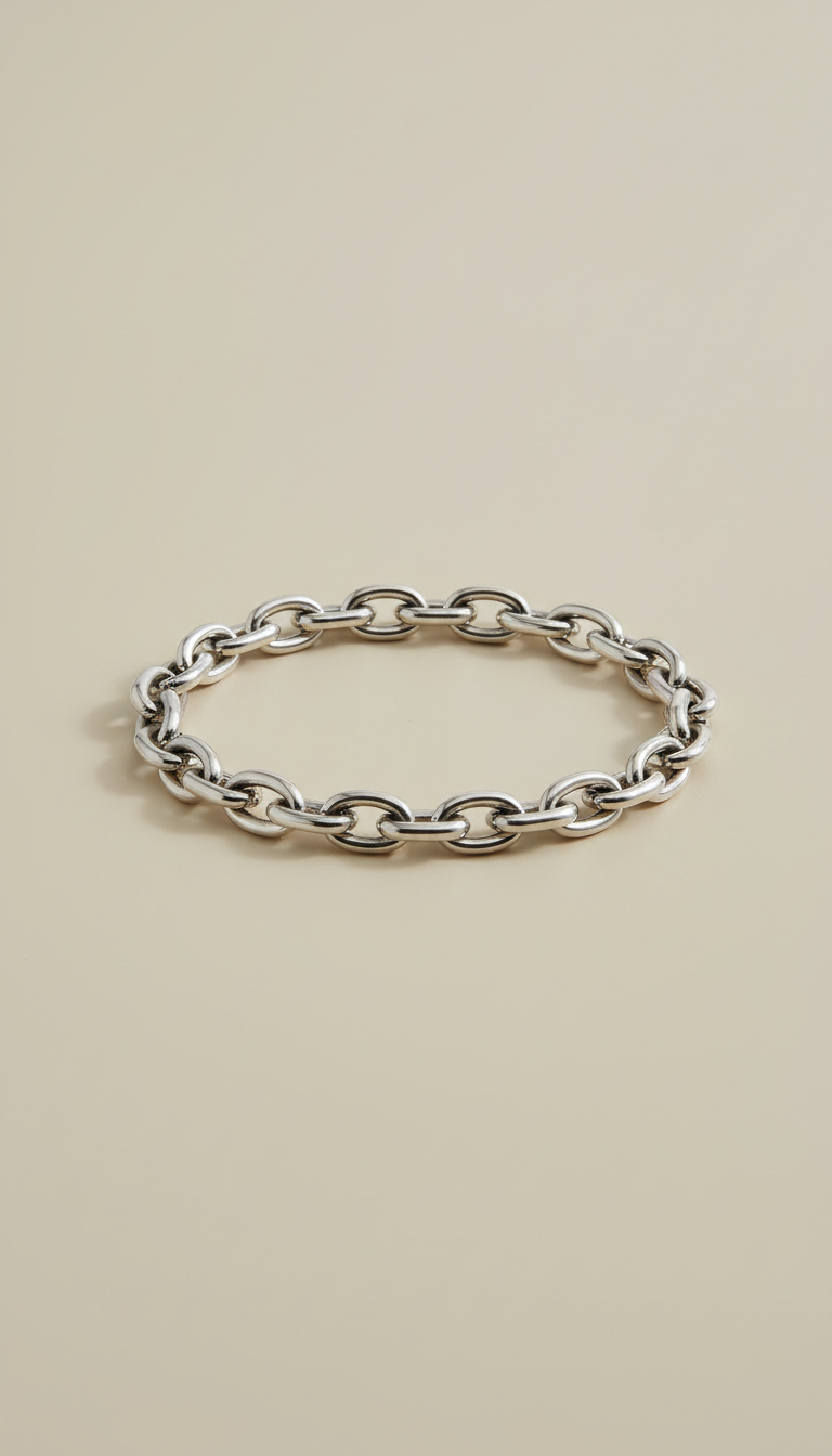 Classic Sterling Silver Link Bracelet