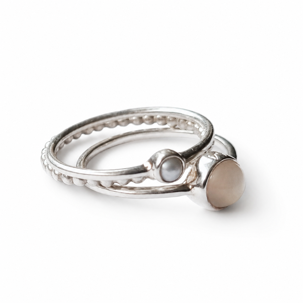 PALLINO silver ball ring