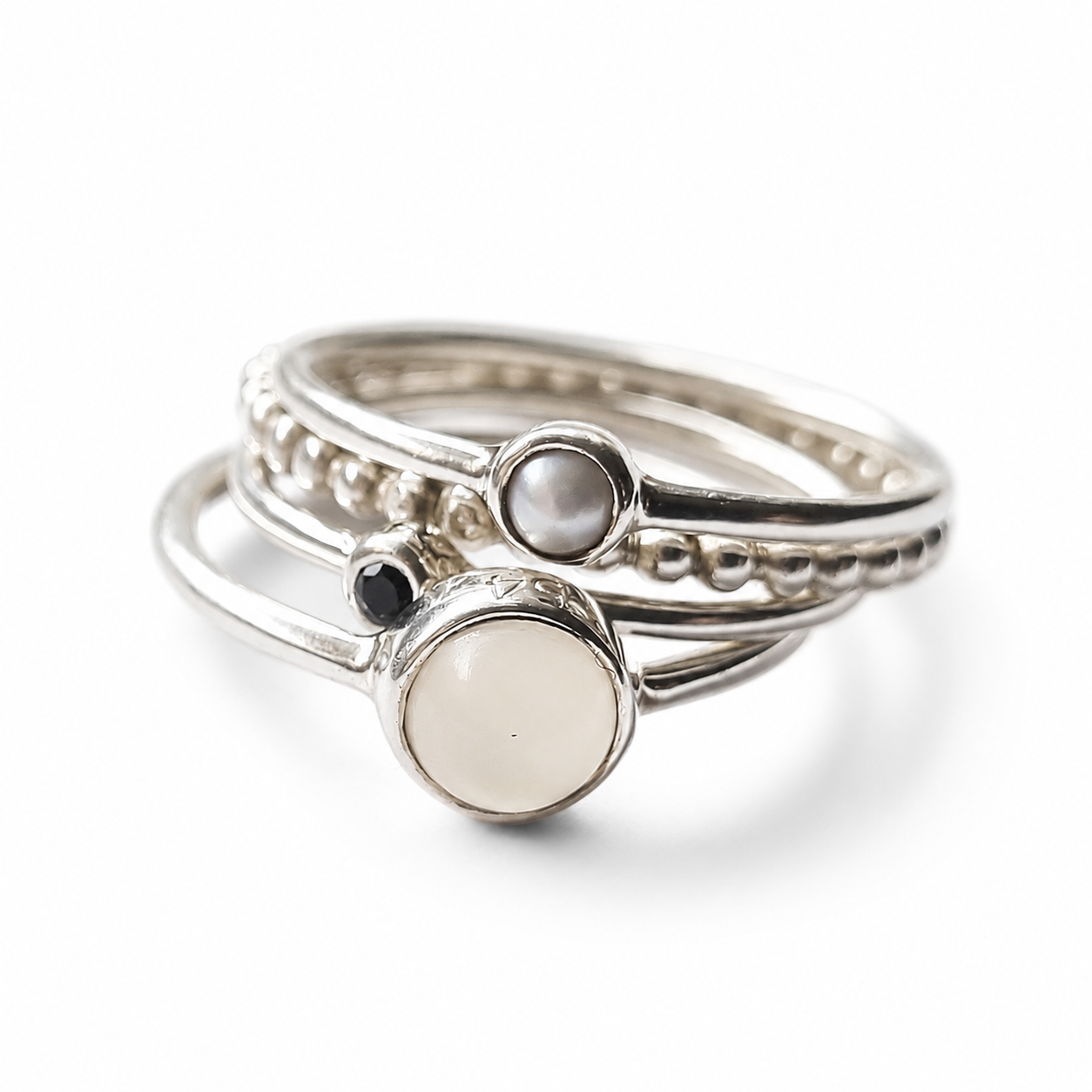 MOON moonstone silver ring