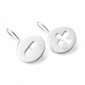 PIU' o MENO silver earrings
