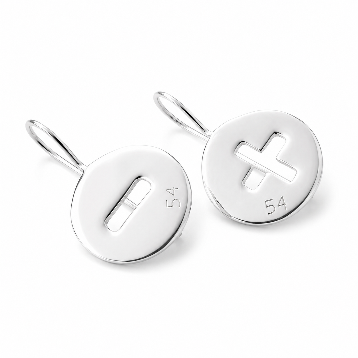 PIU' o MENO silver earrings